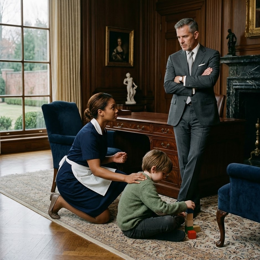 The Billionaire Banned Everyone From His Son’s Room — Until the Maid Broke the Rule and Did What No Doctor Could… and What the Father Saw Next Left Him Completely Silent 😲