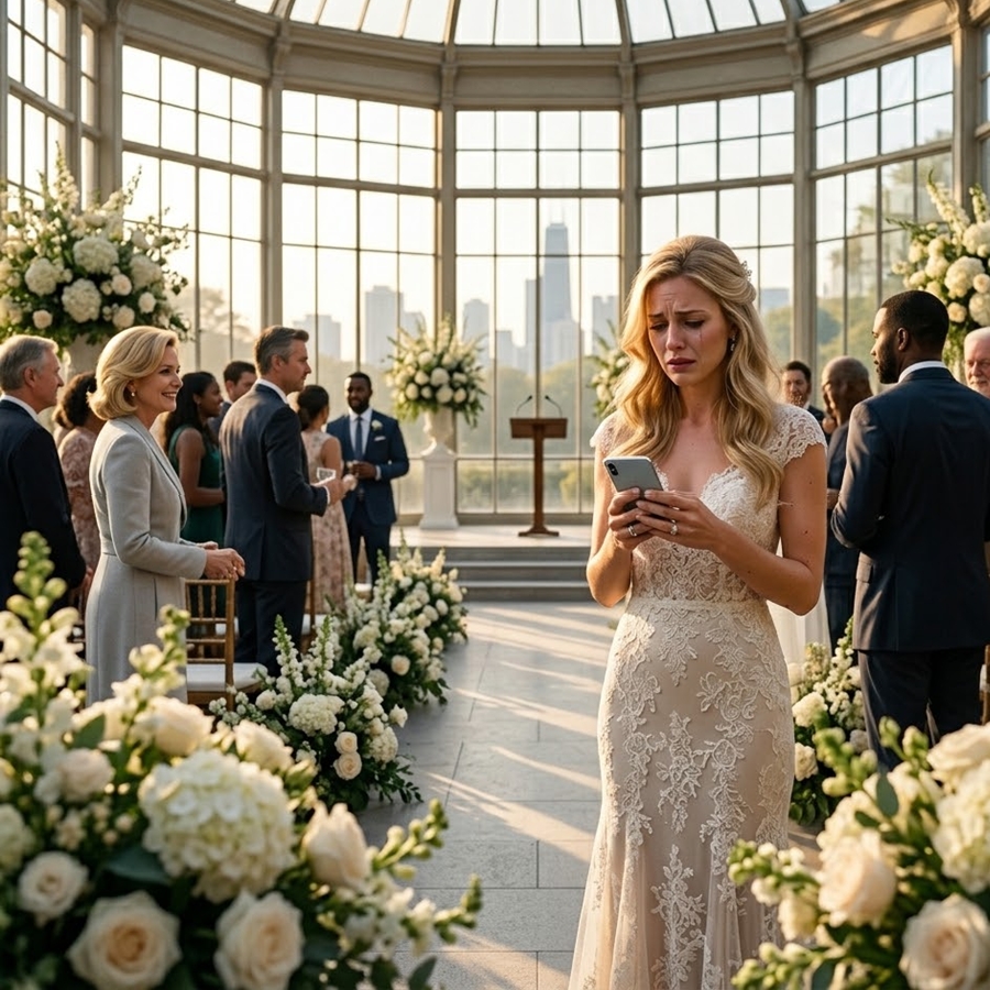 “She Said ‘No’ at the Altar After Reading His Phone—But That Night, What She Found Behind a Locked Door Revealed the Betrayal Was Far Bigger Than the Wedding…”