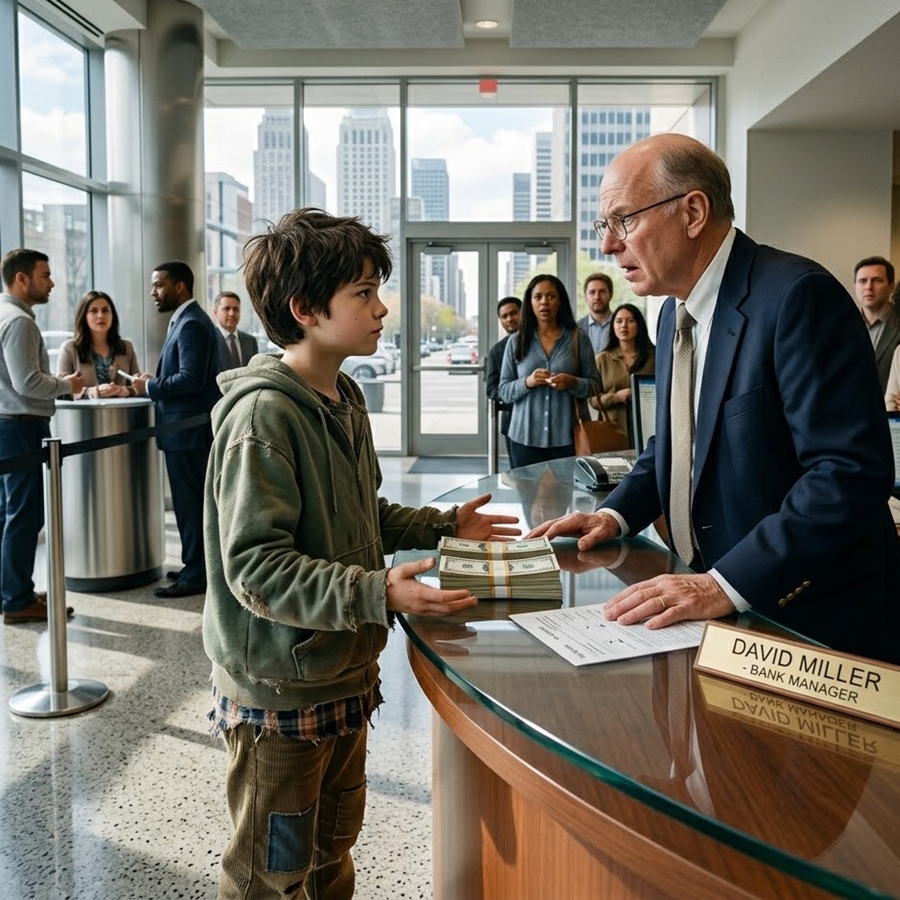 “Bank Staff Mocked a 10-Year-Old in Tattered Shoes—Then Checked His Account and Suddenly Realized He Was Connected to a Fortune No One Expected…”