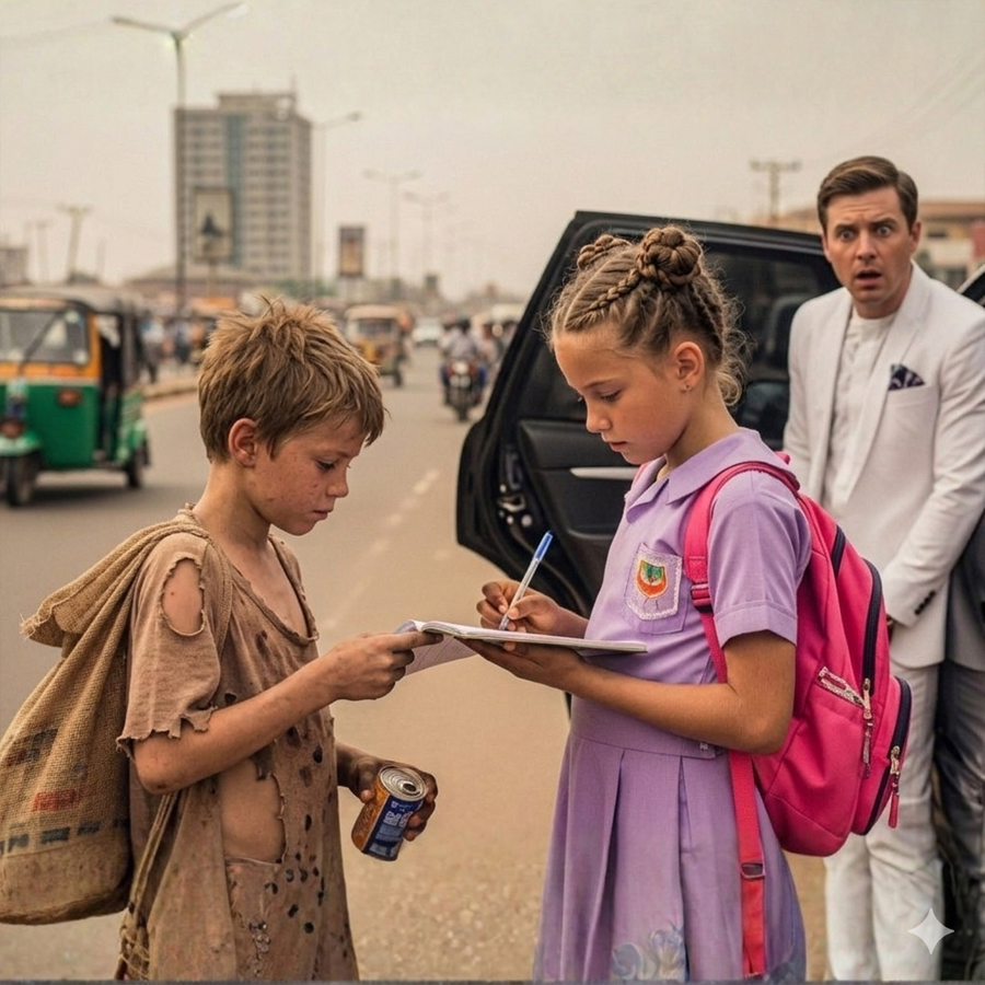 Billionaire Sees A Homeless Boy Teaching His Daughter, What Follows Stuns Everyone