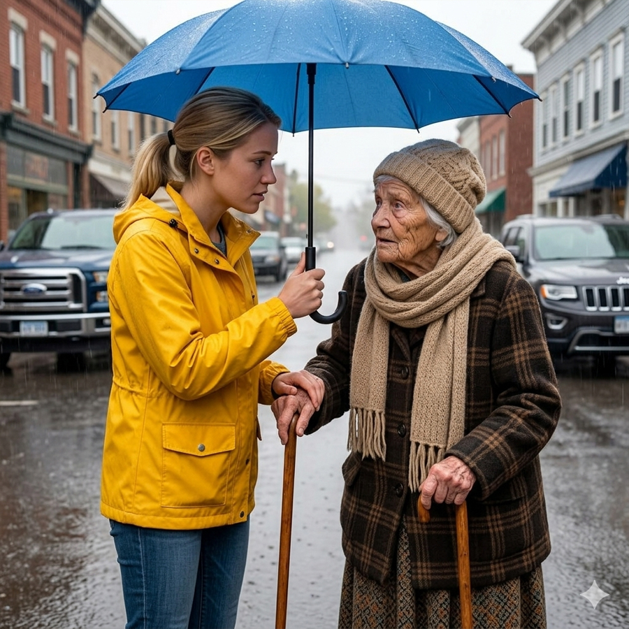 She Helps an Old Lady in the Street… Without Knowing It Was Her Boss’s Mother!