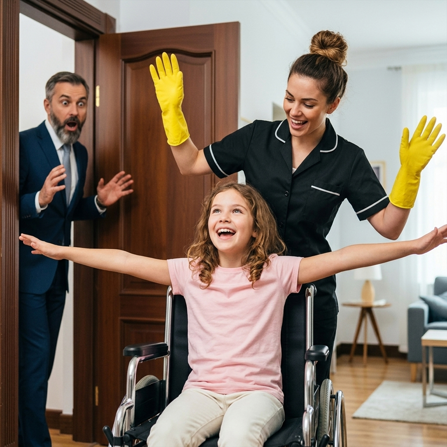 The Sunshine in the Shadows: A Billionaire, a Maid, and the Miracle That Healed a Broken Family