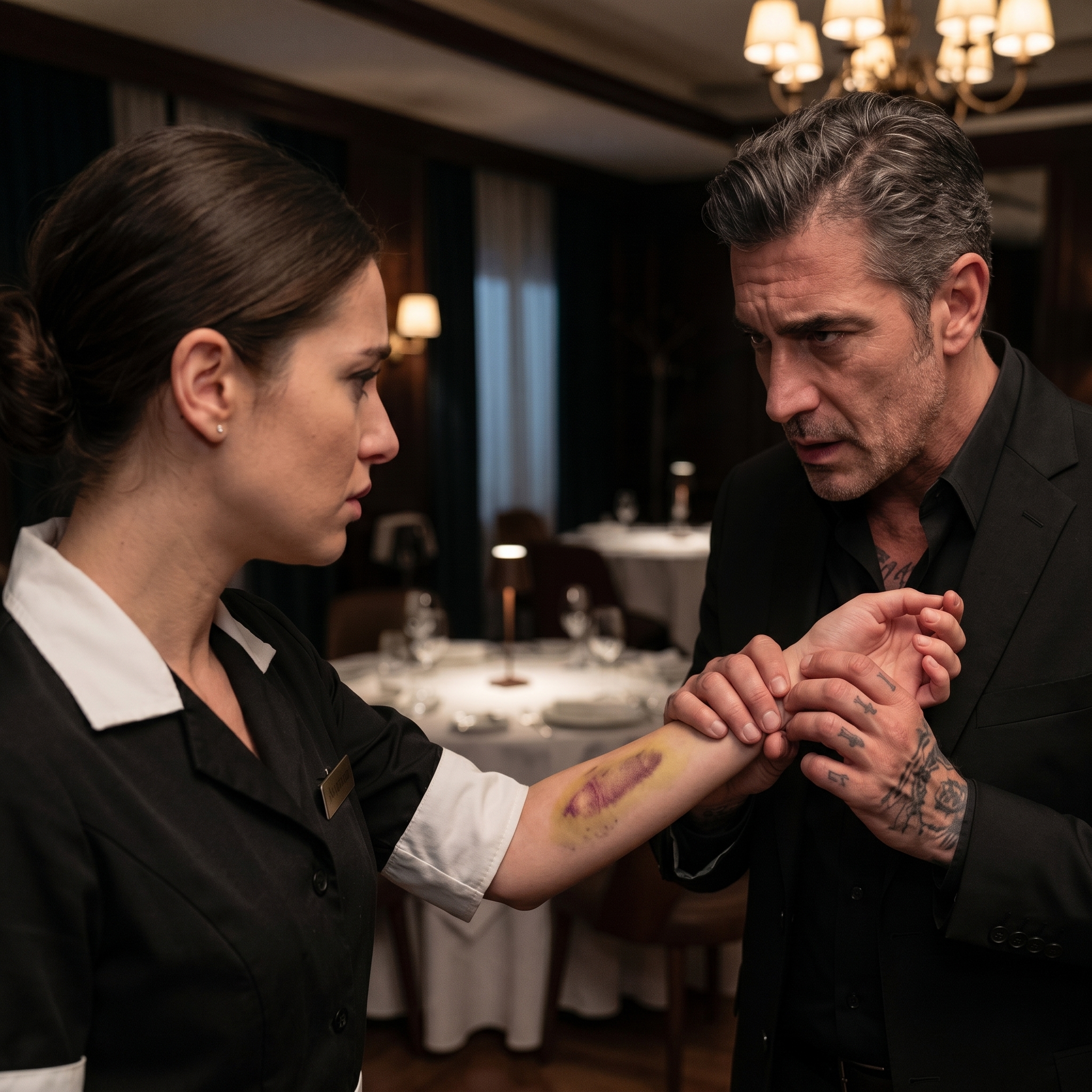 The Bruise at Table 12: How a Mafia King Rewrote a Waitress’s Fate in 60 Seconds