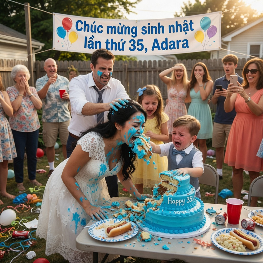 Without knowing his wife was the daughter of a billionaire, he shoved her face into their son’s birthday cake.