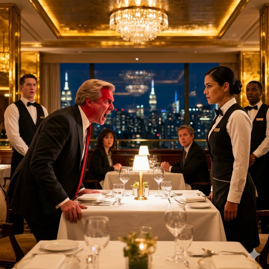 The Wolf and the Waitress: How Seven Words Shattered Wall Street’s Biggest Billionaire