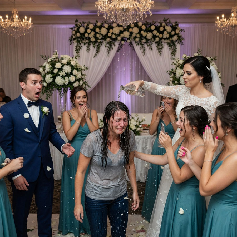 The Billion-Dollar Bride Threw Champagne in a Beggar’s Face. Five Minutes Later, She Realized the Beggar Owned Her Wedding.