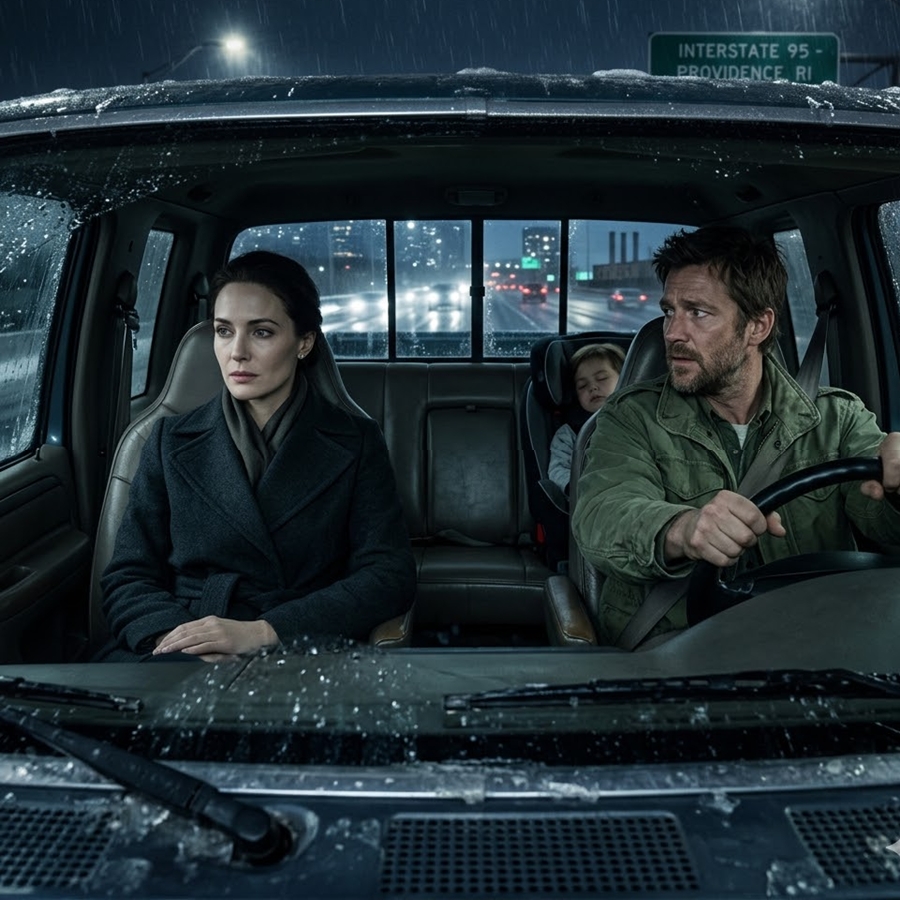 “He Stopped for a Freezing Woman on a Highway… The Next Morning, She Was Sitting Behind the Desk That Decided His Entire Future”