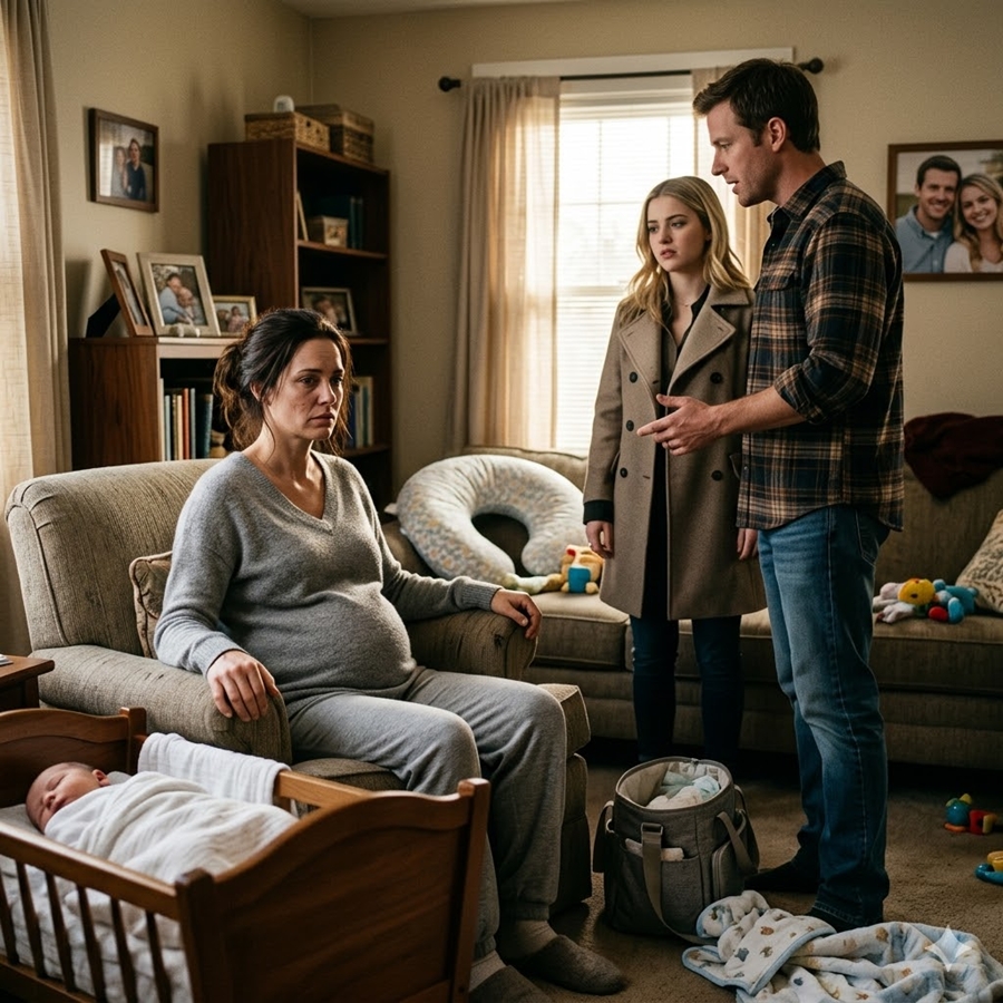 “Three Months After Giving Birth, Her Husband Brought His Mistress Home and Handed Her Divorce Papers—But He Didn’t Know She Quietly Owned Everything He Thought Was His”