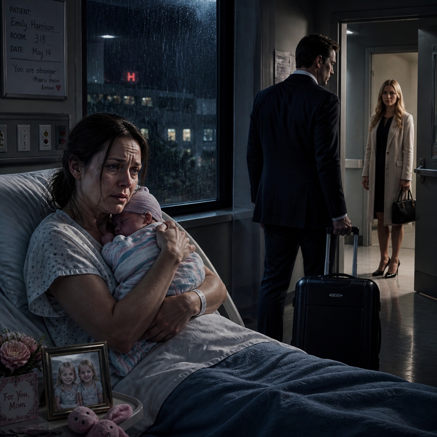 “At 41, She Held Her Newborn While Her Husband Walked Out With Just Four Words—Fifteen Years Later, He Returned Smiling Like Nothing Happened… But What Their Son Said in Front of Everyone Exposed a Truth So Powerful It Silenced the Entire Room and Redefined What It Means to Be a Father”