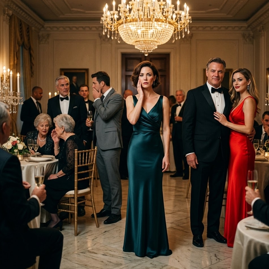 Her Husband Let His Mistress Slap Her in Front of the Entire Ballroom—But Minutes Later, Federal Agents Walked In