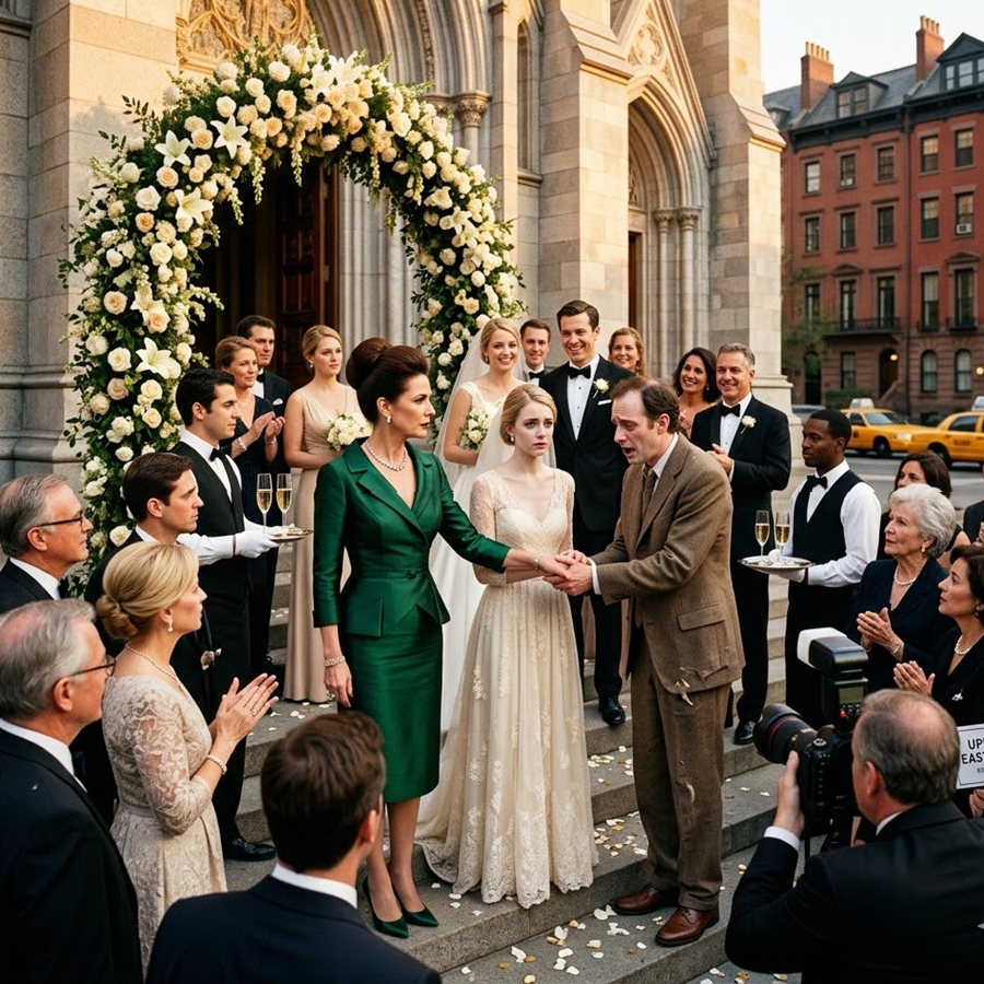 “The Step Mother Forced Her Stepdaughter to Marry a Beggar to Humiliate Her—But On the Wedding Day, the Man She Chose Revealed a Secret That Made the Entire Upper East Side Crowd Go Silent in Terror”
