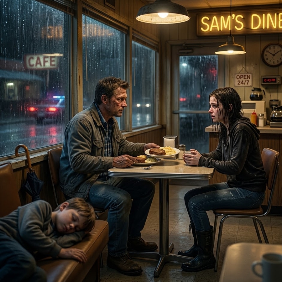 “He Gave His Only Meal to a Stranger in a Storm—Three Weeks Later, a Law Firm Called Him About Her Identity and Changed Everything He Thought He Knew About His Life”