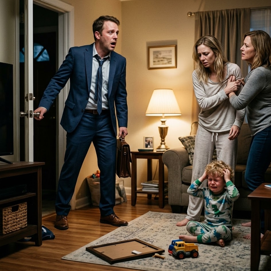 “He Came Home Early from Work—What the Father Saw in His Living Room Destroyed Everything He Believed About His Marriage”