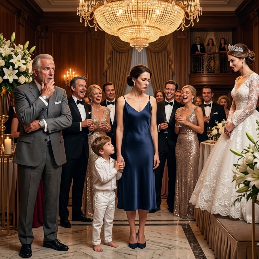 “My Sister Humiliated My Barefoot Son at Her Luxury Wedding — Then the Groom’s Father Recognized Me and Everything Changed”