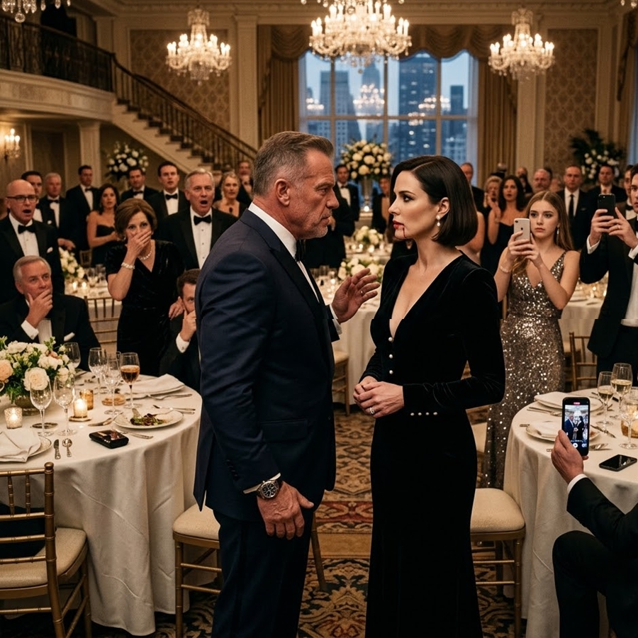 He Slapped His Wife in Front of the Entire Company — Seconds Later, She Whispered Six Words That Destroyed His Perfect Life