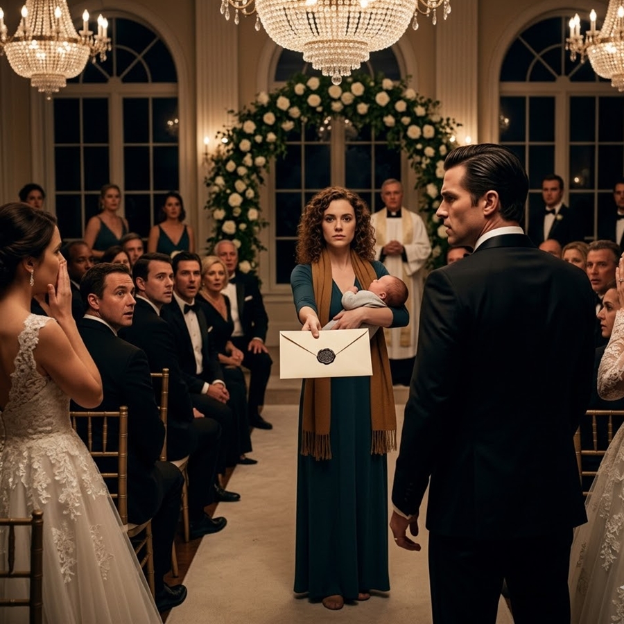 Six Weeks After My Husband Left Me to Die in a Snowstorm With Our Newborn, I Showed Up at His Wedding Holding a Sealed Envelope—And The Moment He Opened It, His Entire World Started Falling Apart in Front of Everyone