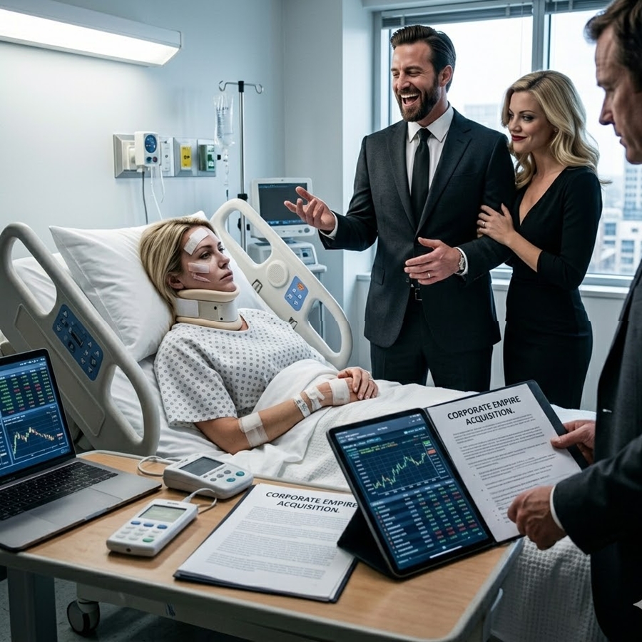 “He Divorced His Injured Wife in a Hospital Bed—Moments After Walking Away, He Learned She Had Just Bought His Entire Company”