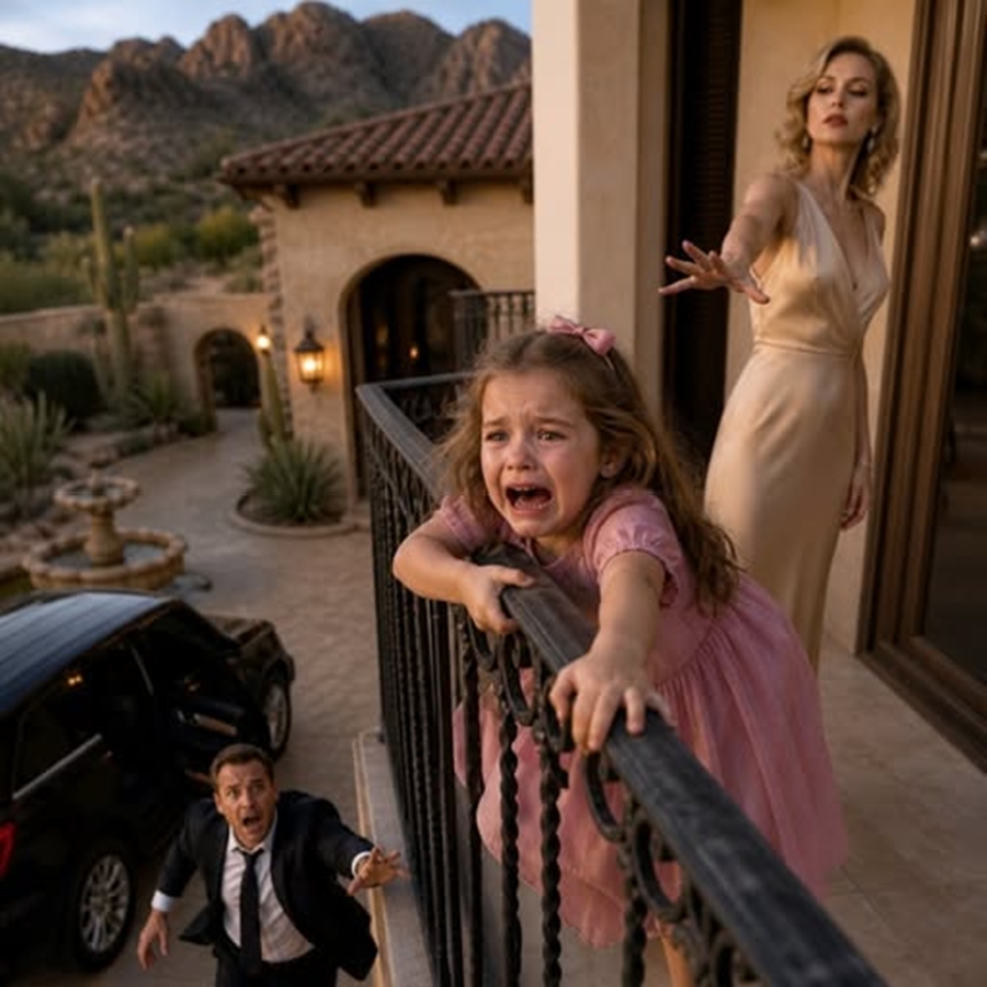 “He Arrived Early With Guilt in His Heart… And Found His Daughter Hanging From the Balcony While His Stepmother Smiled”