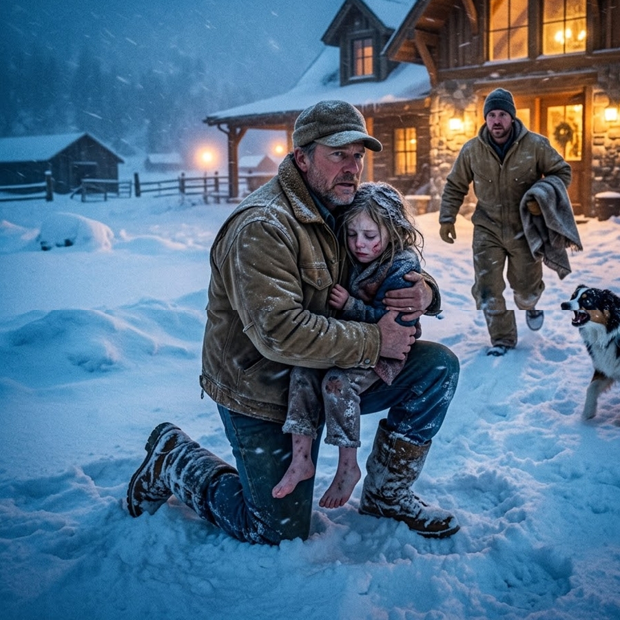 “A Billionaire Rancher Found a Freezing Girl in the Snow—But What She Whispered Before Losing Consciousness Exposed a Crime Hidden on His Land”