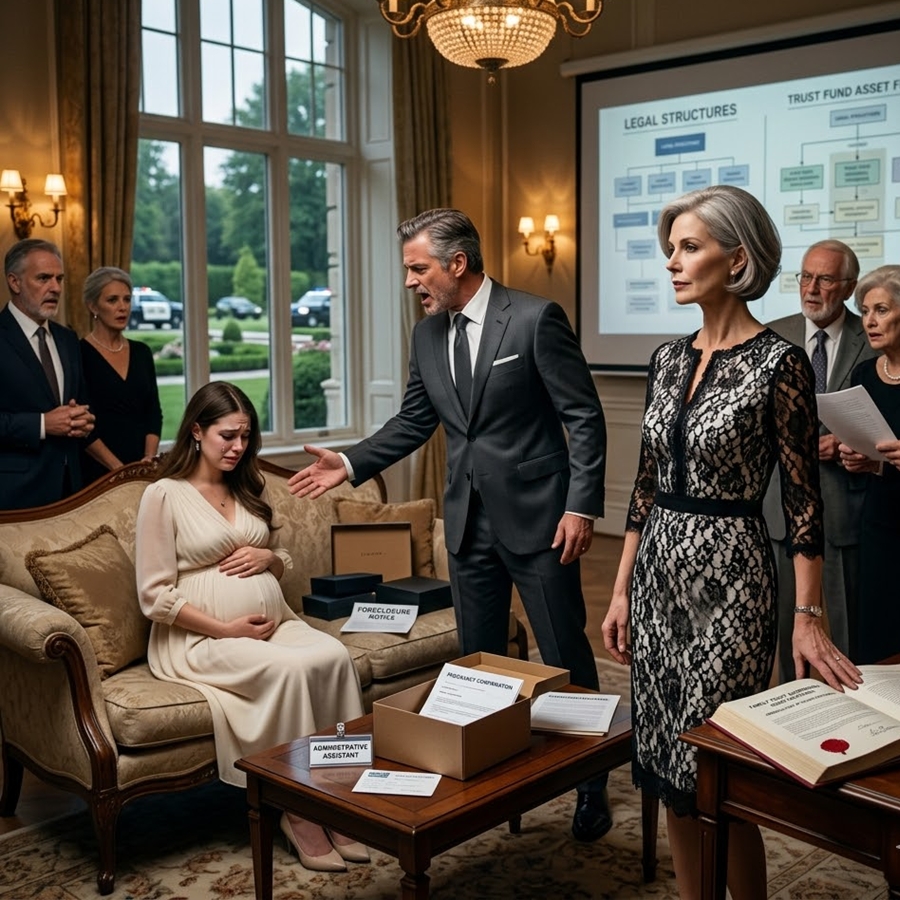 “My Husband Tried to Kick Me Out of My Own Mansion for His Pregnant Secretary—But He Didn’t Know the House Was Protected by a Family Trust That Would Destroy His Entire Future”
