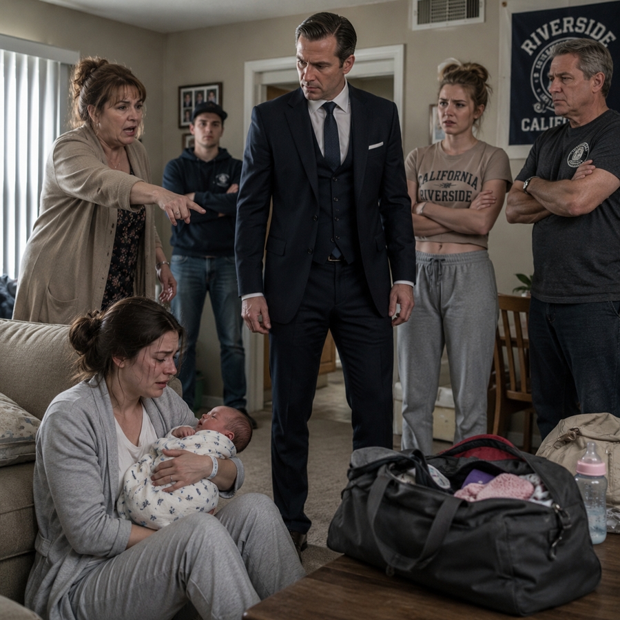 “The Day After Her C-Section, Her Own Parents Dragged Her Out by the Hair—But When Her Husband Arrived Holding a Blue Folder, Everything They Thought They Controlled Collapsed in Seconds”