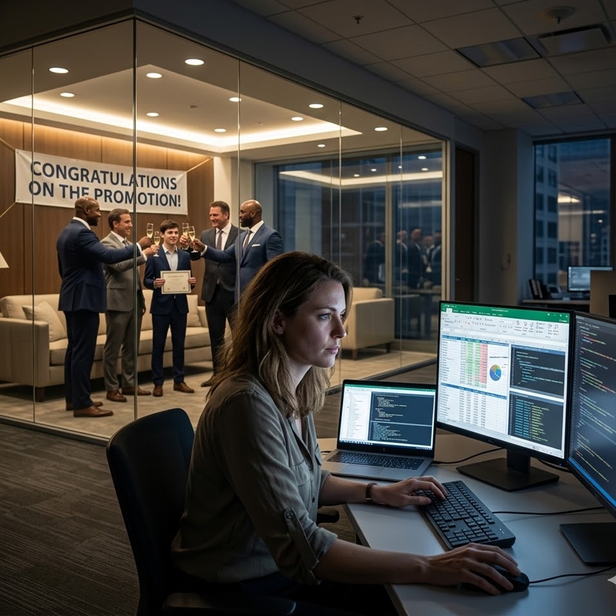 “She Was Denied a Promotion Because of Her Appearance—So She Quietly Erased Five Years of Work in a Single Night… and By Monday Morning, the Entire Company Begged Her to Come Back”
