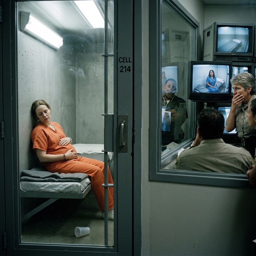 “A Death Row Inmate in a Maximum-Security Prison Suddenly Becomes Pregnant With No Visitor Logs, No Contact, and No Security Breach—When the Warden Finally Reviews the Footage, He Realizes the Truth Defies Everything the System Believes About Control”