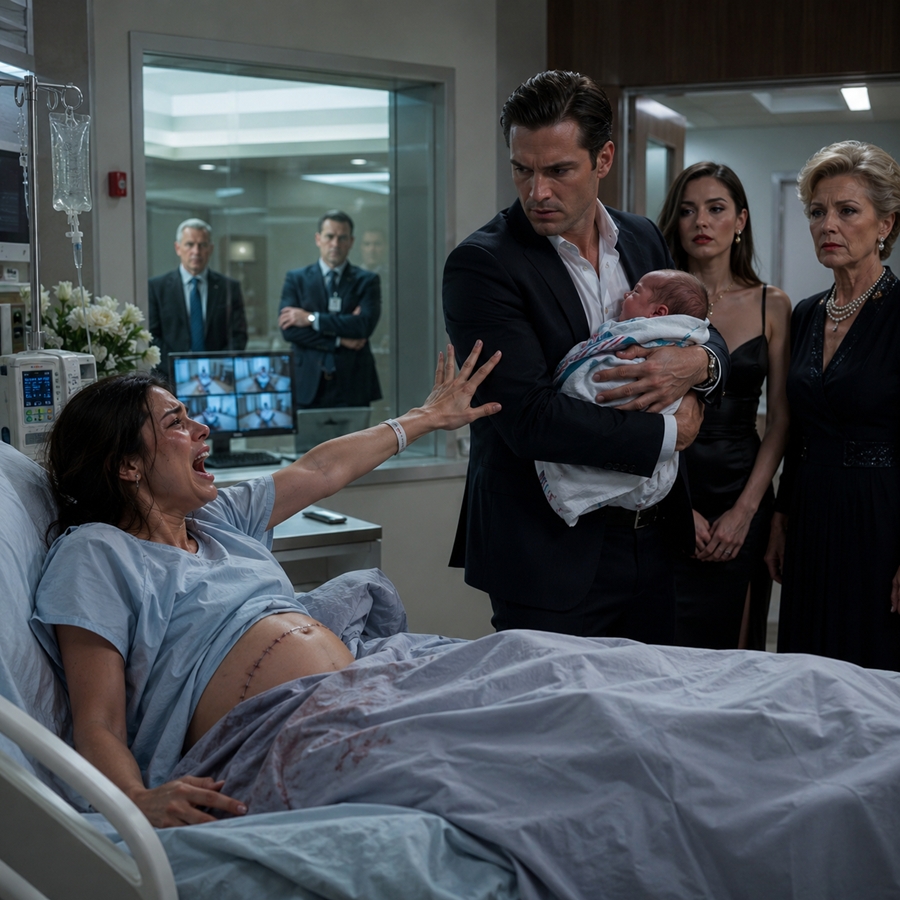 My Husband Walked Into My Delivery Room With His Mistress and Took My Newborn Son — He Didn’t Know My Father Was Already Watching Everything