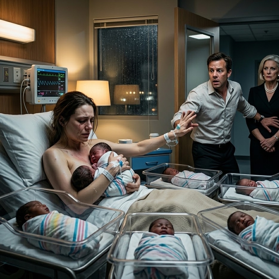 My Husband Saw Our Five Black Babies and Walked Out of the Hospital Saying, “They’re Not Mine” — Thirty Years Later, He Came Back… and the Truth Destroyed Him