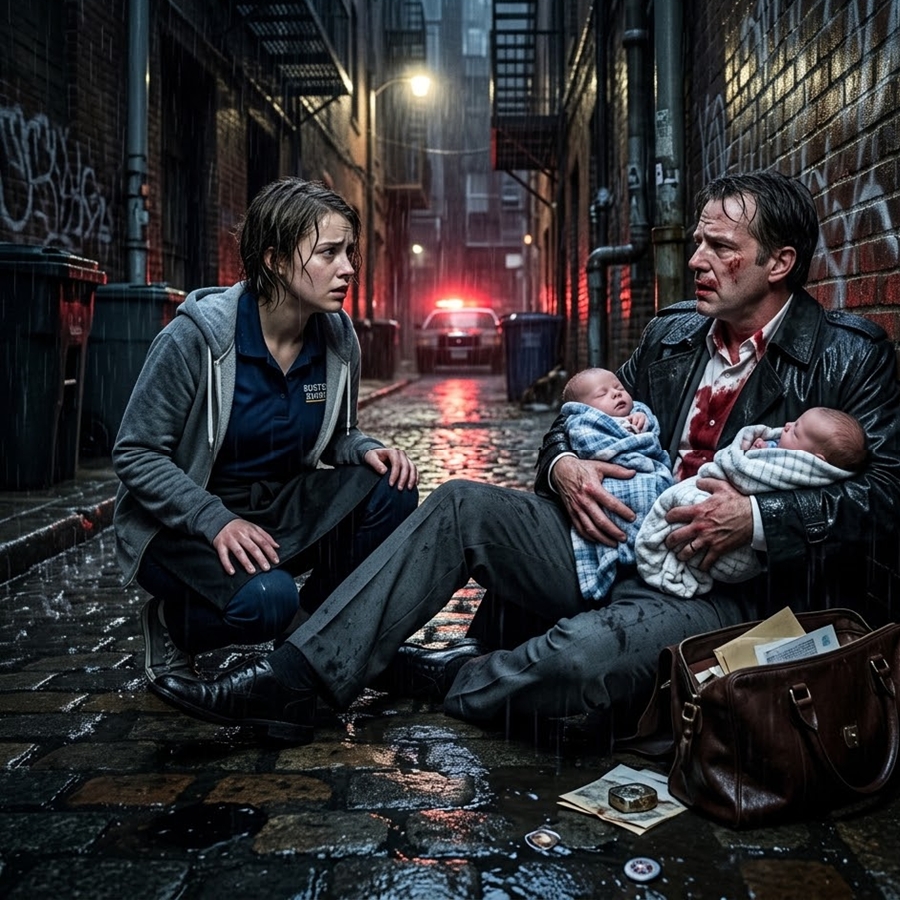 “She Thought She Was Saving a Dying Stranger in a Boston Alley—Until She Discovered the Man Shot at Her Feet Was Secretly the Owner of the Entire City”