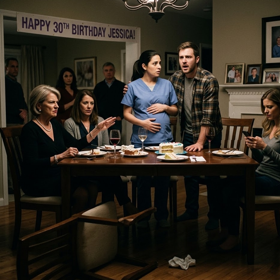 She Announced Her Pregnancy at a Family Party—Seconds Later, Her Mother Grabbed Boiling Water and Changed Everything Forever
