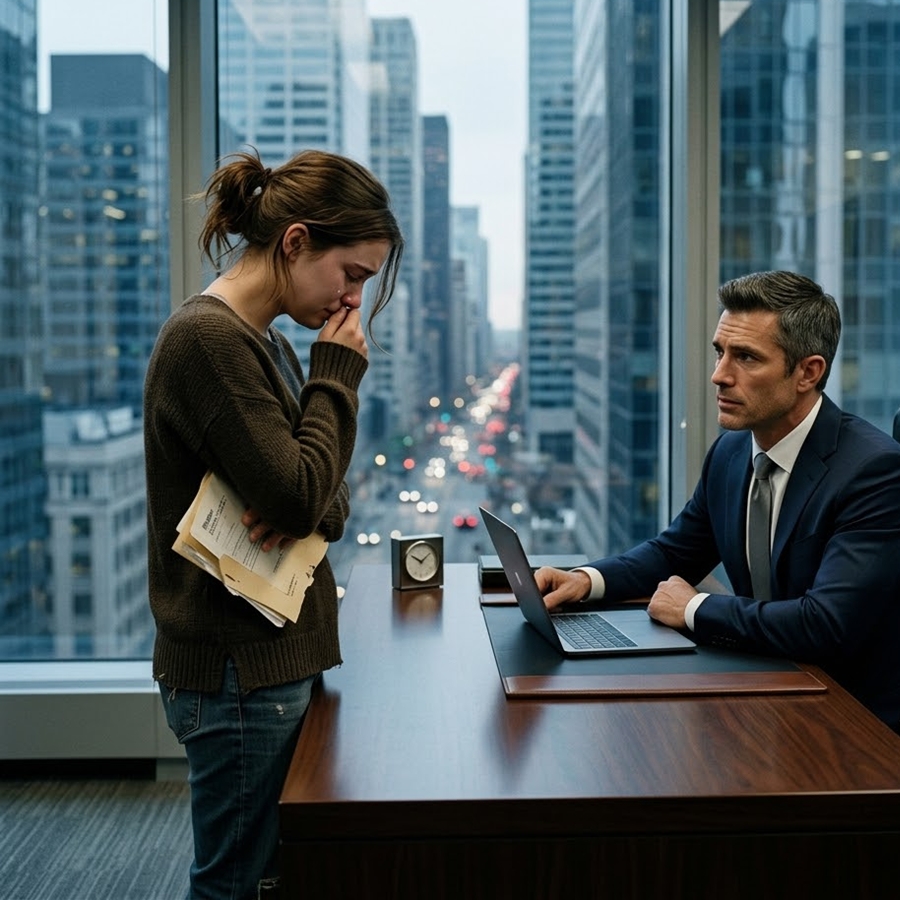 “She Agreed to One Night With Her Billionaire Boss to Save Her Brother—But Two Weeks Later, an Email Arrived That Changed Everything She Believed Was True…”