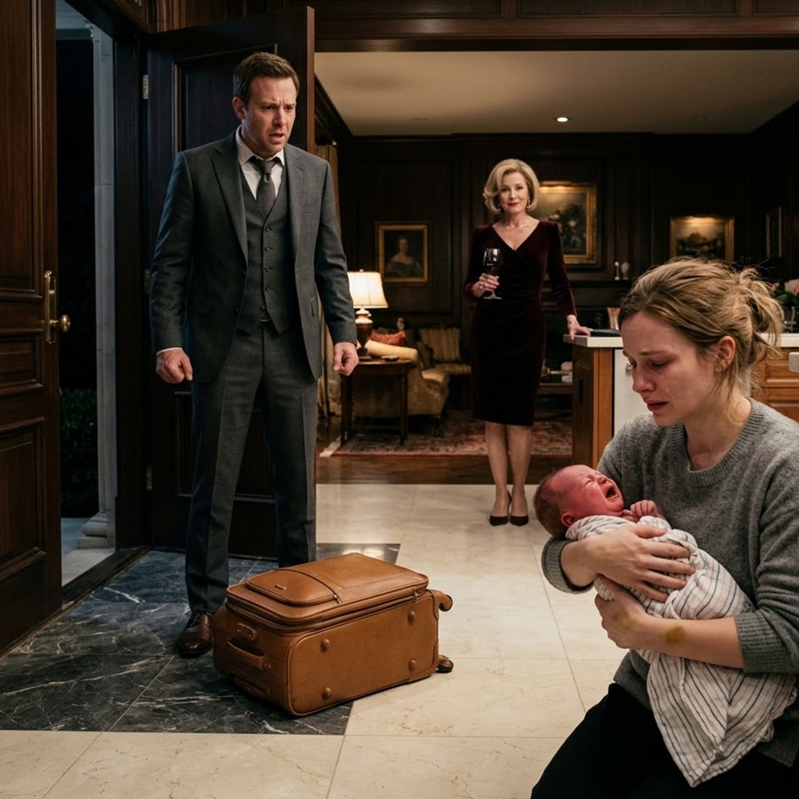 “I Came Home to My Newborn Burning With Fever While My Mother Sipped Wine and Called My Wife ‘Dramatic’ — That Night, I Realized the Real Danger Was Living Inside My Own Family”