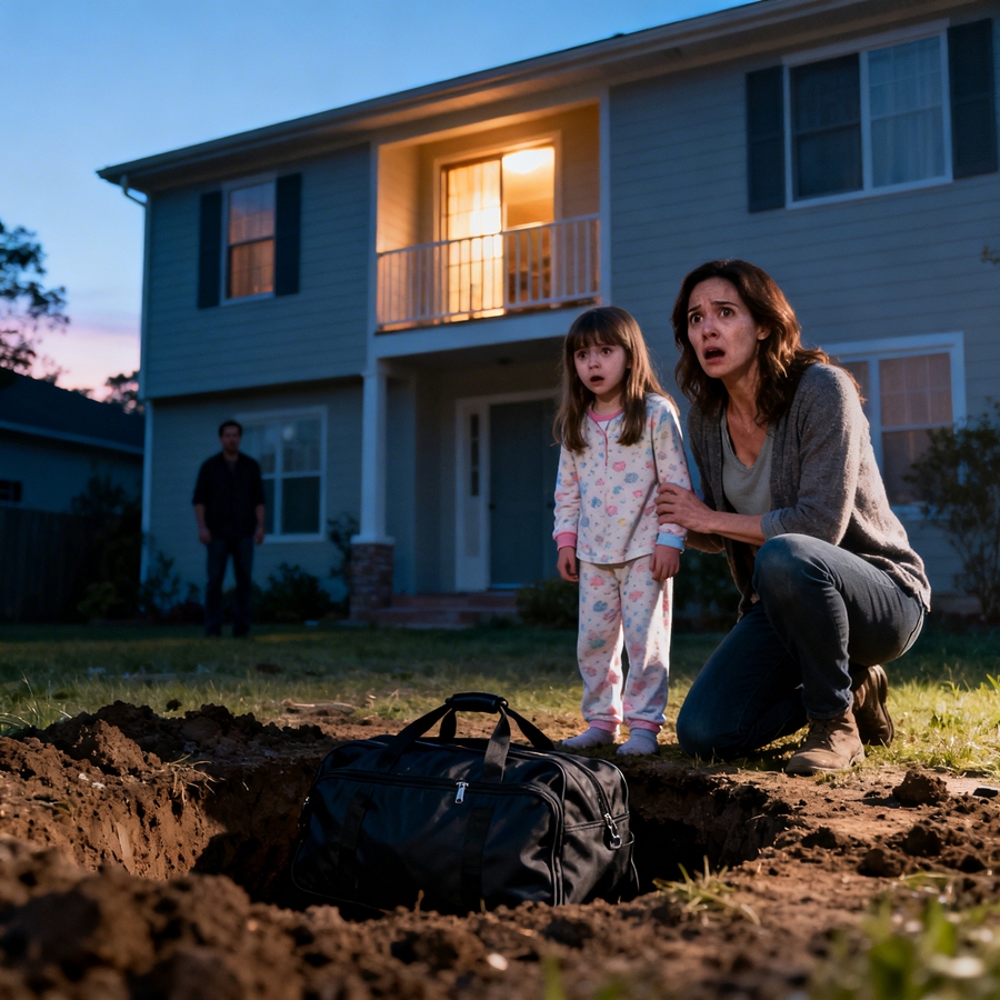 “Eight-Year-Old Girl Saw Her Father Bury a Bag at Night — What Police Discovered Inside Forced Her Mother to Run Without Looking Back”