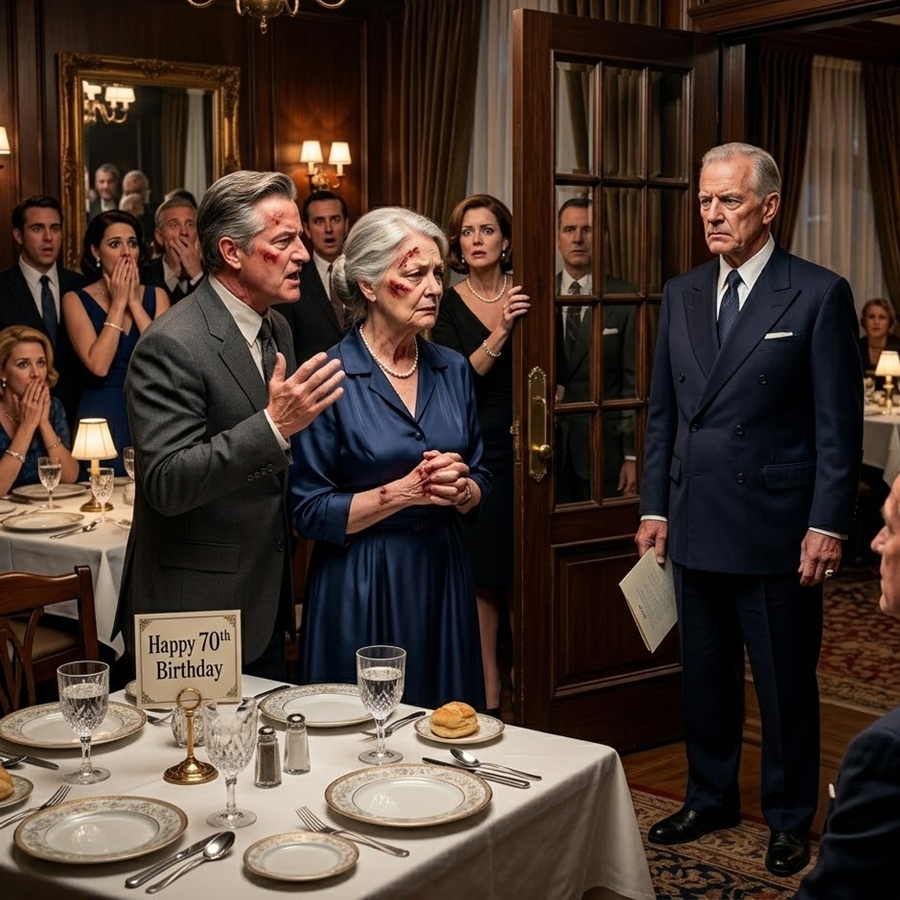 “At Her Birthday Dinner, Her Son Smiled and Admitted He Hit Her in Front of 40 Guests—But When Her Retired Judge Brother Walked In and Heard It All, Everything Collapsed Into a Single Word…”