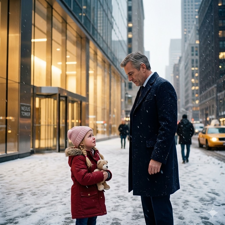 “A Billion-Dollar CEO Stopped for a Crying Girl in the Snow—What She Whispered About Her Missing Mother Forced Him to Cancel His Entire Life”