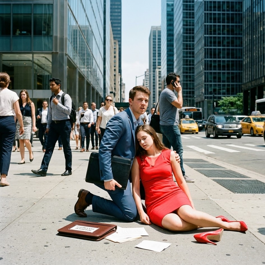 “He Missed His Dream Job Interview to Save a Collapsing Woman in the Street—What Happened a Week Later Shocked Him More Than Losing the Job”