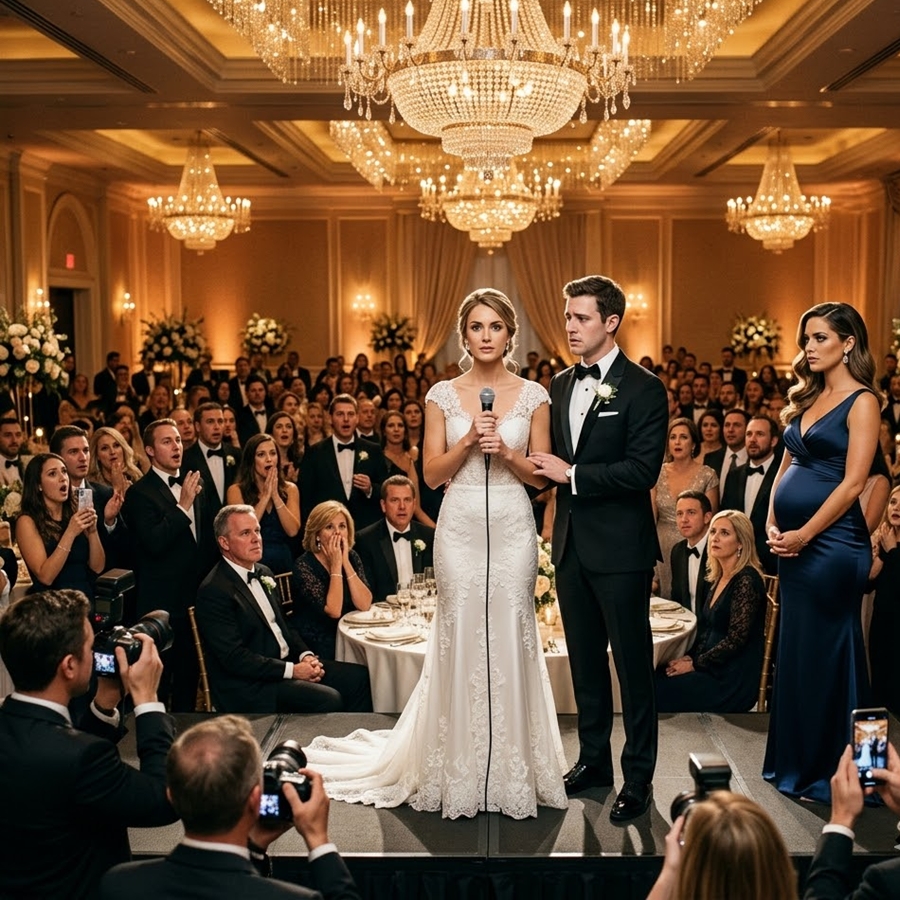 My Sister Hijacked My Wedding Reception to Announce Her Pregnancy — But She Had No Idea I Was About to Reveal the Secret That Changed Our Family Forever