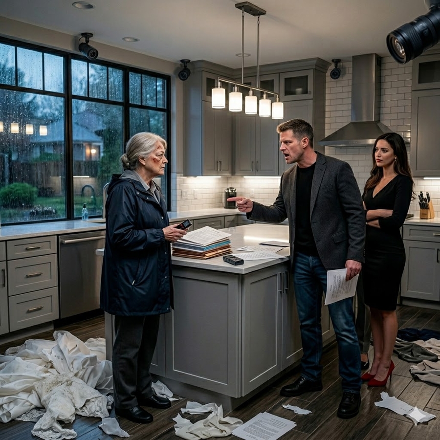“My Mother-in-Law Tore My Dress and Claimed My House Was My Husband’s—But the Next Morning, I Changed the Locks and Played Back the Security Footage While They Realized the Truth…”