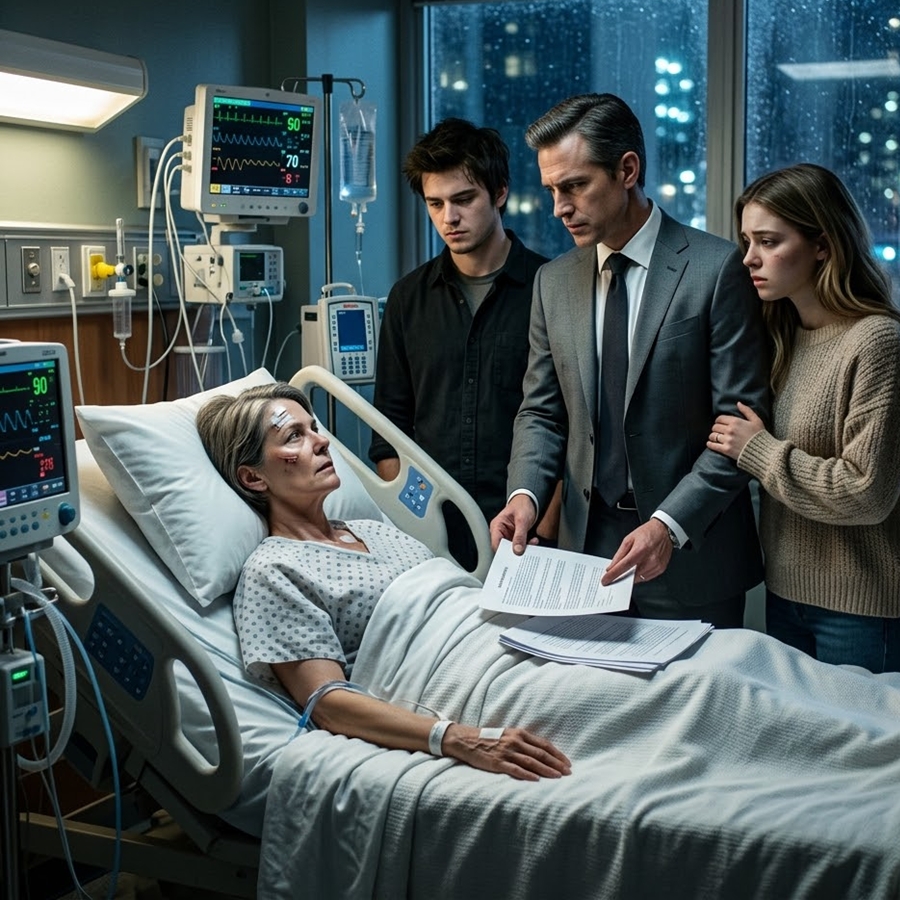 After a New Year’s Car Crash Left Me Fighting for My Life, My Own Son Said “Don’t Make Me Do Paperwork” — Then His Lawyer Tried to Steal Everything I Owned While I Was Still in the Hospital