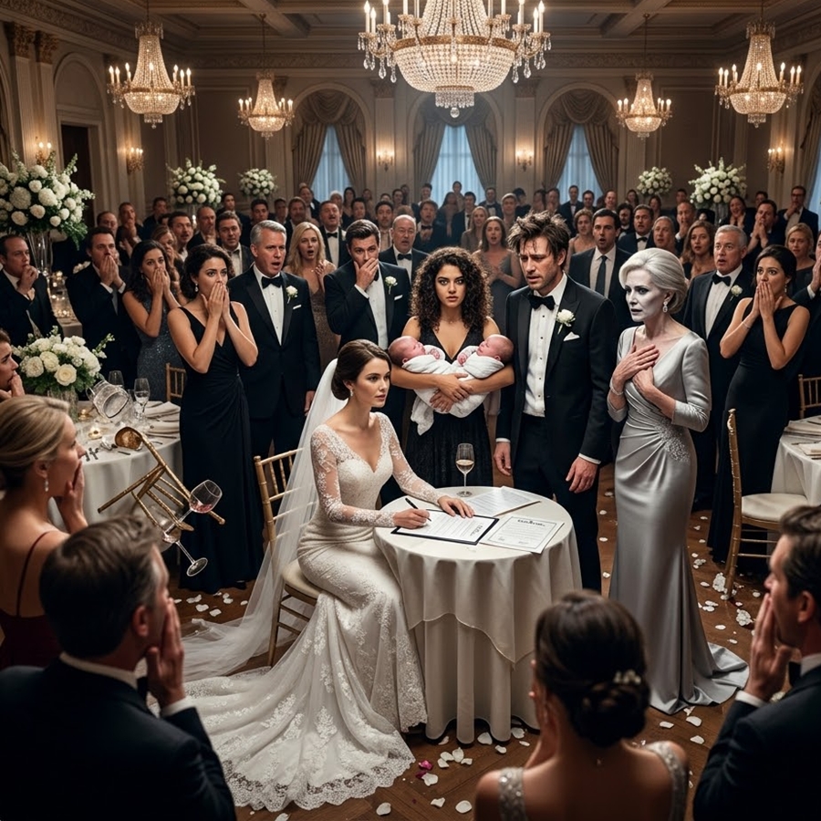 He Humiliated His Bride by Bringing His Mistress and Newborn Twins to Their Wedding — But One Sentence From His Mother Destroyed His Entire World