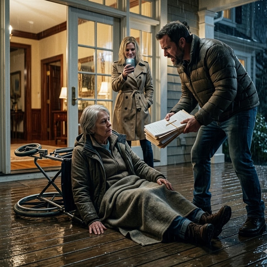My Daughter and Son-in-Law Threw Me Into a Freezing Storm After My Stroke—But They Didn’t Know I Had Already Signed Away Everything They Thought They Were Stealing