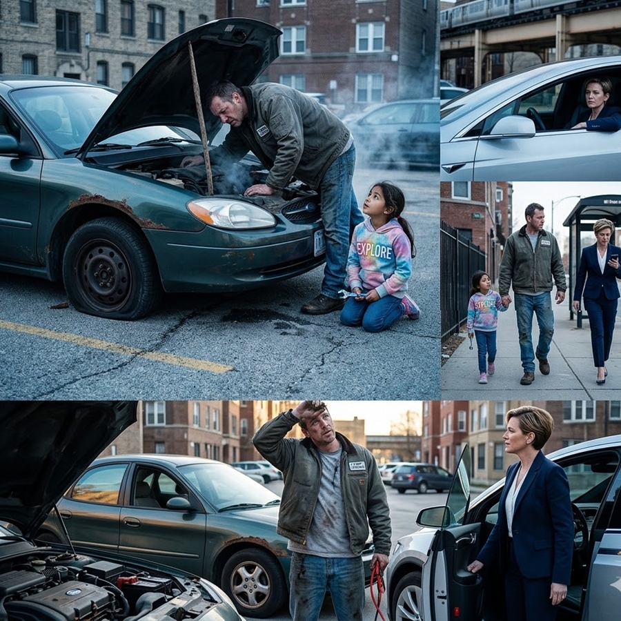 The “Dead” Car Everyone Mocked in a Chicago Parking Lot Became the Turning Point That Forced a Powerful CEO to Publicly Admit She Was Completely Wrong—But No One Expected What Happened Right After the Engine Finally Started