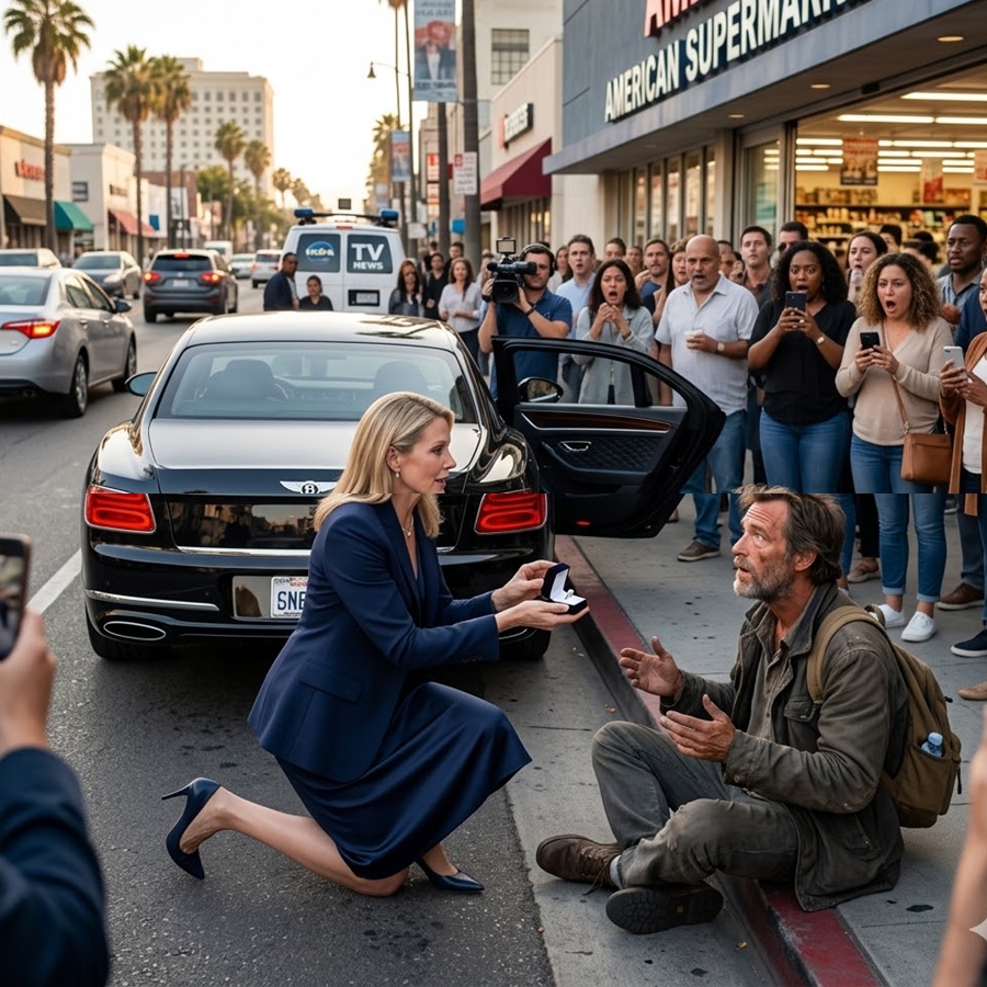 Billionaire CEO Knelt in a Supermarket Parking Lot to Propose to a Homeless Man — But His Unexpected Condition Left the Entire Crowd Frozen in Shock…