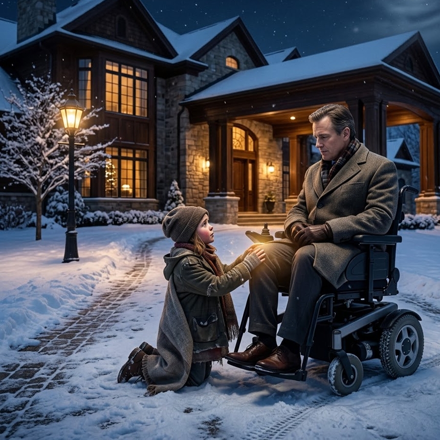 A Paralyzed Billionaire Laughed at a Starving 6-Year-Old Girl Who Said She Could Heal Him — Then One Touch Made His Legs React After 20 Years…