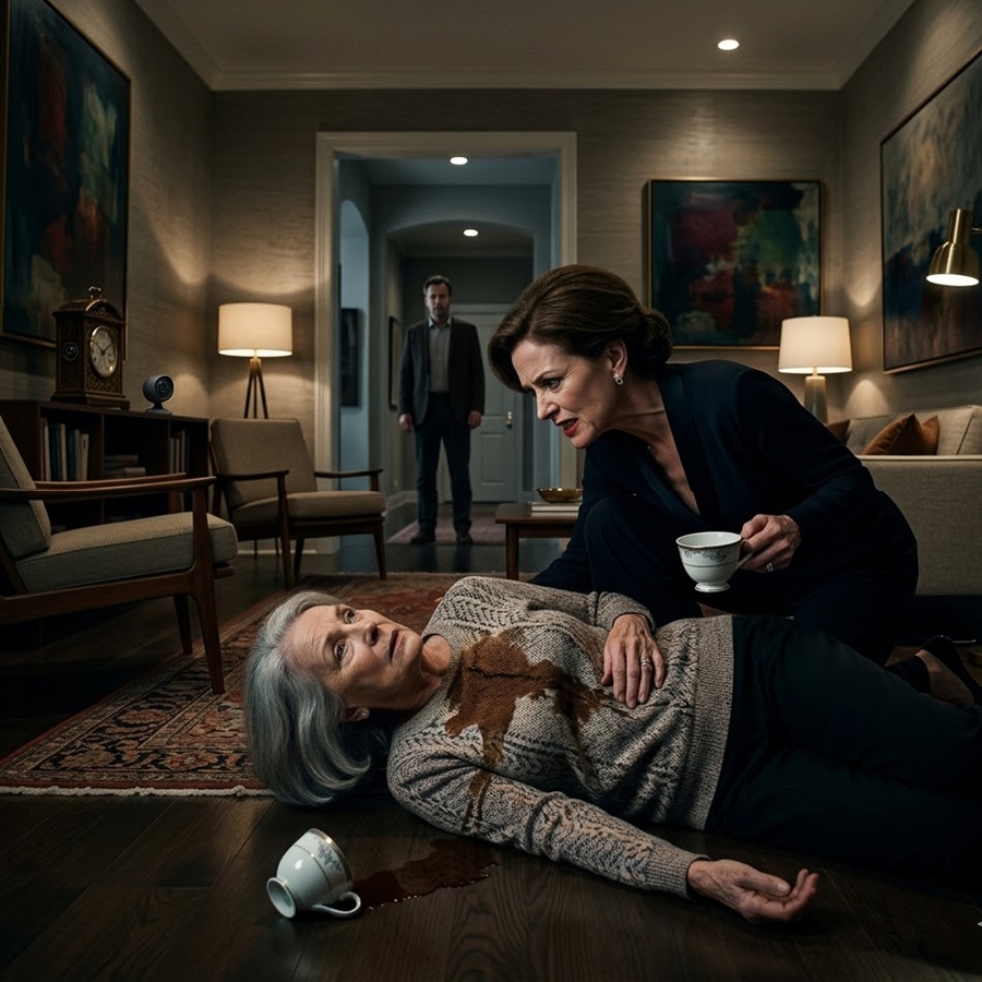 “My Mother-in-Law Poisoned Me and Poured Boiling Tea on My Chest While I Lay Paralyzed on the Floor — But She Had No Idea Every Word Was Already Being Sent to the Police”