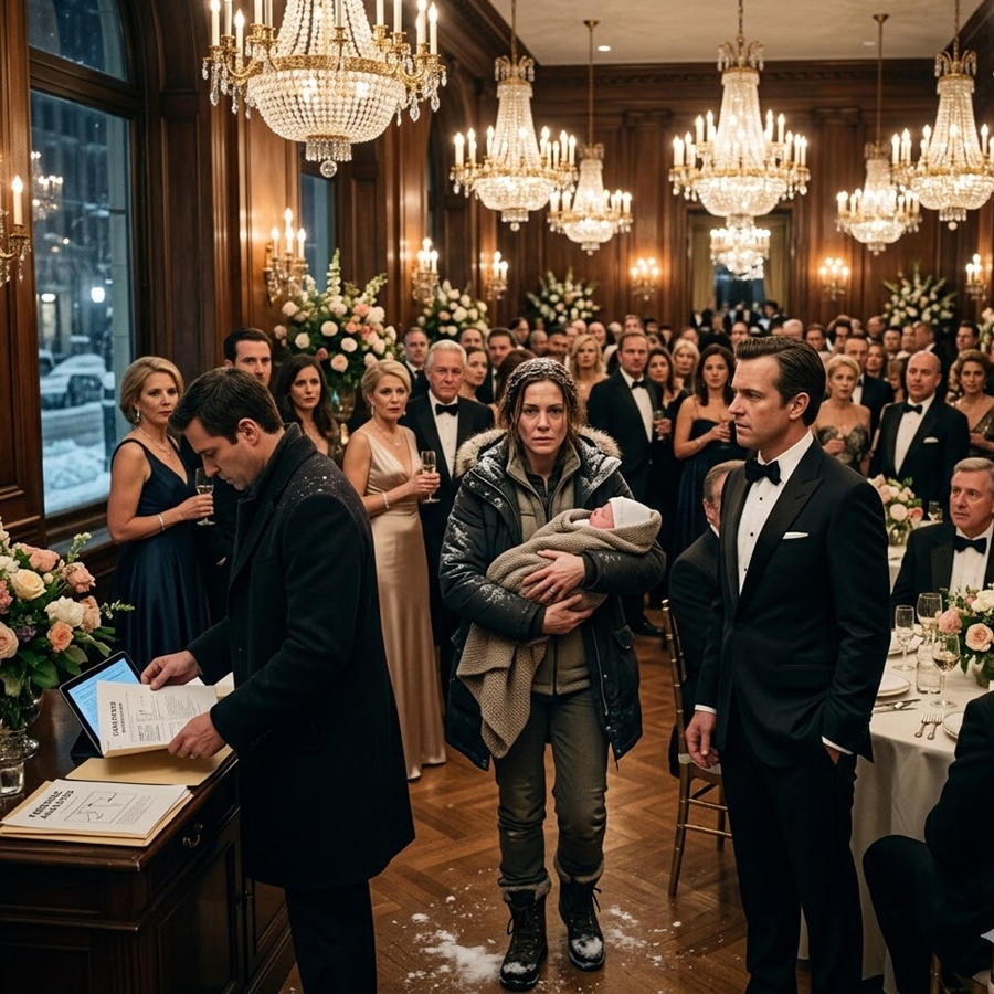 “He Threw Me and Our Newborn Into a Blizzard… Six Weeks Later I Walked Into His Wedding Holding the Evidence That Destroyed Everything”