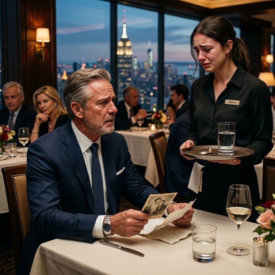 “A Waitress Whispered a Tattoo Secret to a Billionaire in a Manhattan Restaurant—What Happened Next Destroyed a 25-Year Empire and Revealed a Daughter He Never Knew Existed”