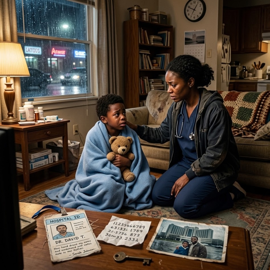 “A Nurse Rescued a Lost Boy in a Storm—What He Was Clutching Led Her Straight Into a Hospital Secret That Someone Tried to Erase”