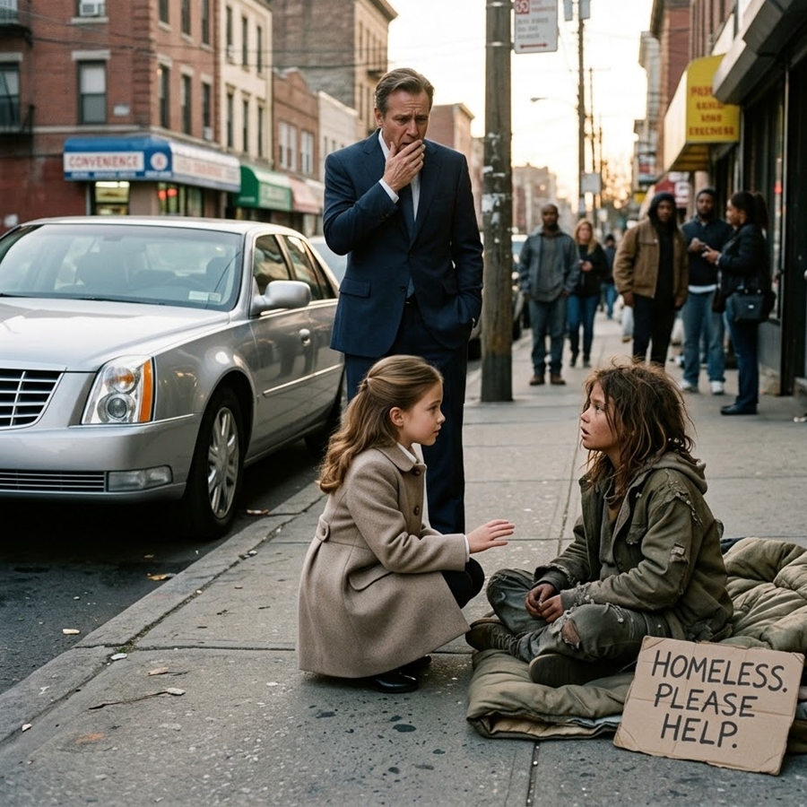 “A Billionaire’s Daughter Pointed at a Homeless Girl and Said ‘She Looks Just Like Me’—Then a Hospital File Revealed a Twin Secret That Destroyed Everything He Knew About His Family”